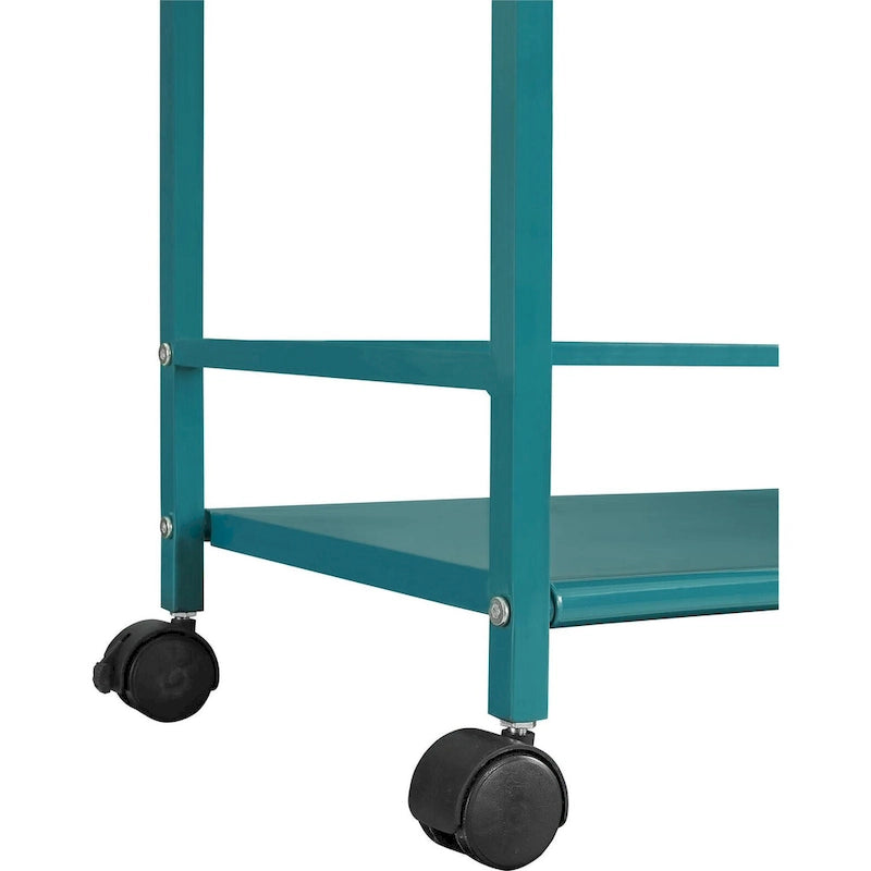 Emerald 3 Shelf Metal Rolling Utility Cart