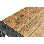 Timbergirl Handmade Reclaimed Wood and Metal Bench (India)
