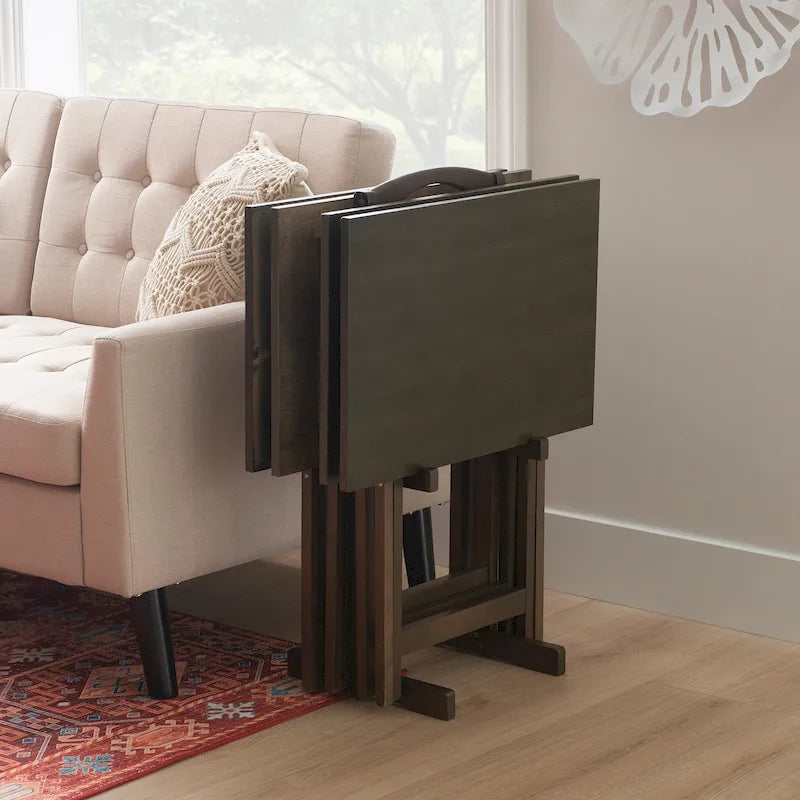 Gerard 4-piece Plank-style Tray Tables