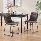 Art Leon Faux Leather Dining Chair (Set of 2)