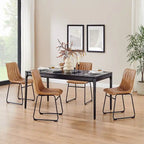 Art Leon Faux Leather Dining Chair (Set of 2)