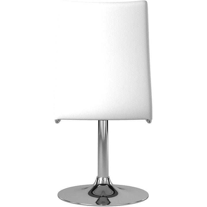Chrome Base Swivel Dining Chair, Set 2