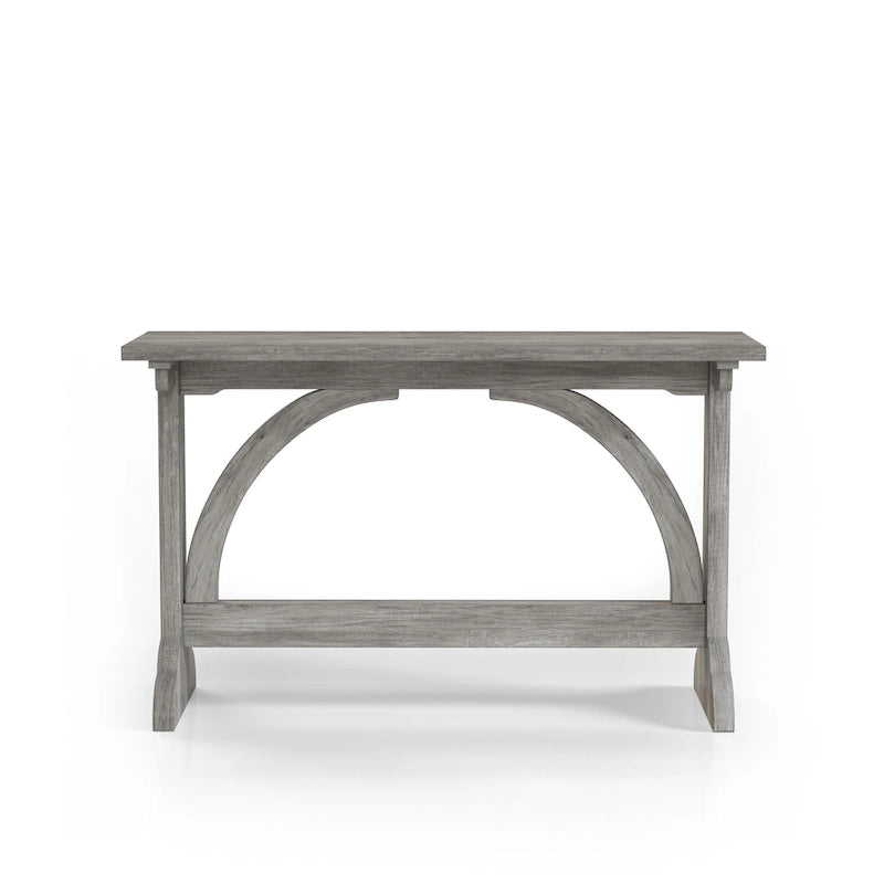Rustic Oak 47-inch Console Table with Trestle Base