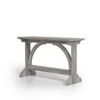Rustic Oak 47-inch Console Table with Trestle Base