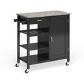 Ringsby Wooden 3-shelf Kitchen Cart