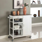 Ringsby Wooden 3-shelf Kitchen Cart
