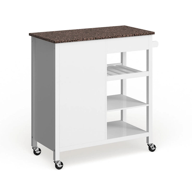 Ringsby Wooden 3-shelf Kitchen Cart