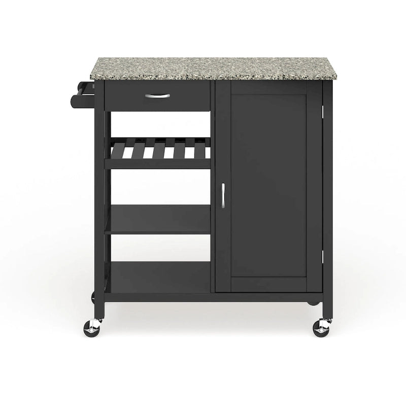 Ringsby Wooden 3-shelf Kitchen Cart