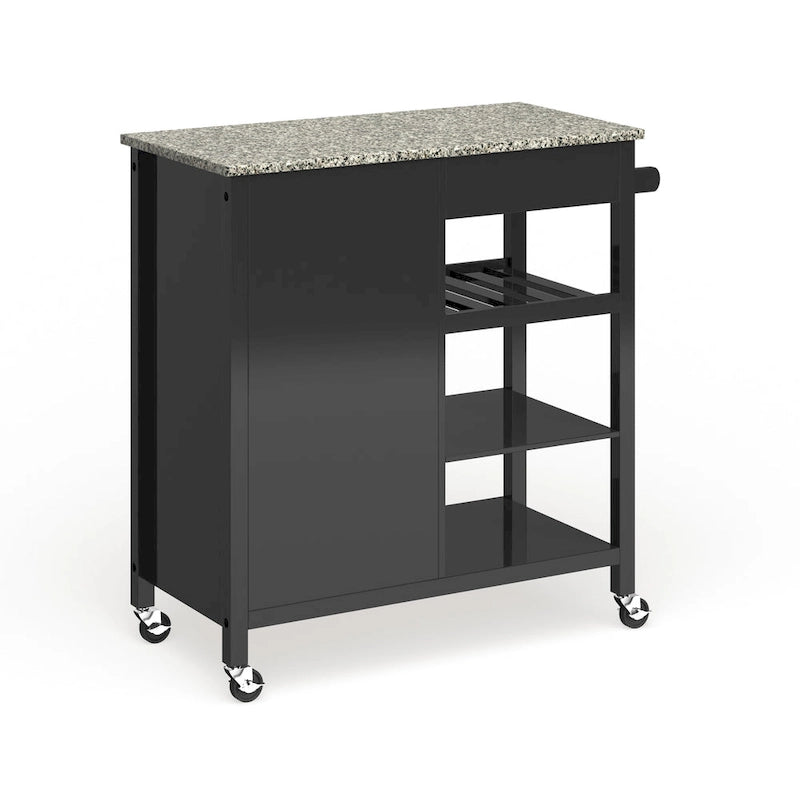 Ringsby Wooden 3-shelf Kitchen Cart
