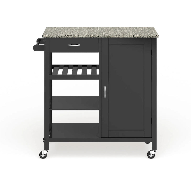 Ringsby Wooden 3-shelf Kitchen Cart