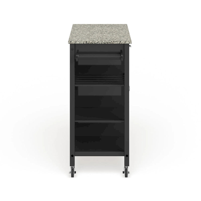 Ringsby Wooden 3-shelf Kitchen Cart