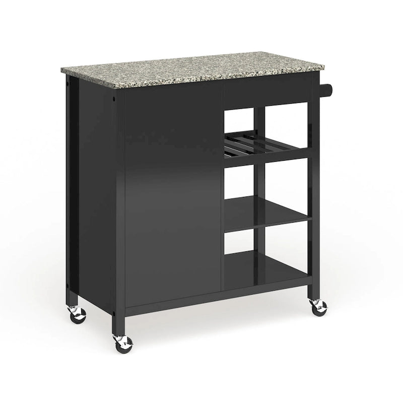 Ringsby Wooden 3-shelf Kitchen Cart