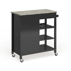 Ringsby Wooden 3-shelf Kitchen Cart