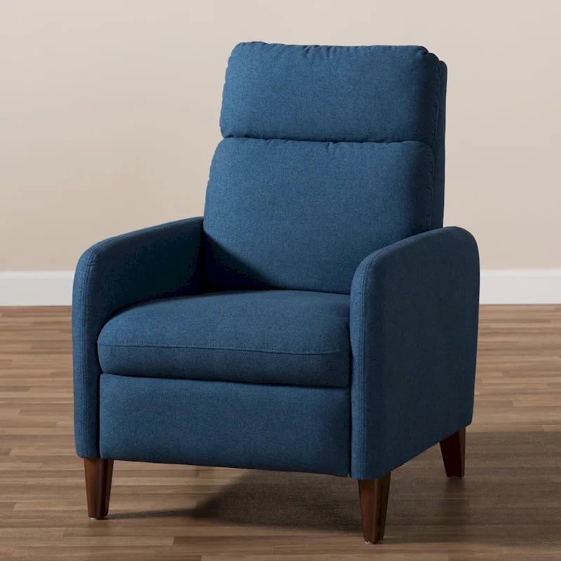 Mid-century Fabric Recliner by Baxton Studio