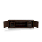 Rustic 68-inch Multifunctional Storage TV Console - Espresso/Walnut - Fits up to 66" TVs