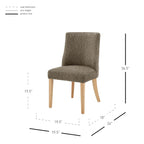 New Paris Fabric Chair, (Set of 2)