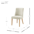 New Paris Fabric Chair, (Set of 2)