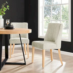 New Paris Fabric Chair, (Set of 2)