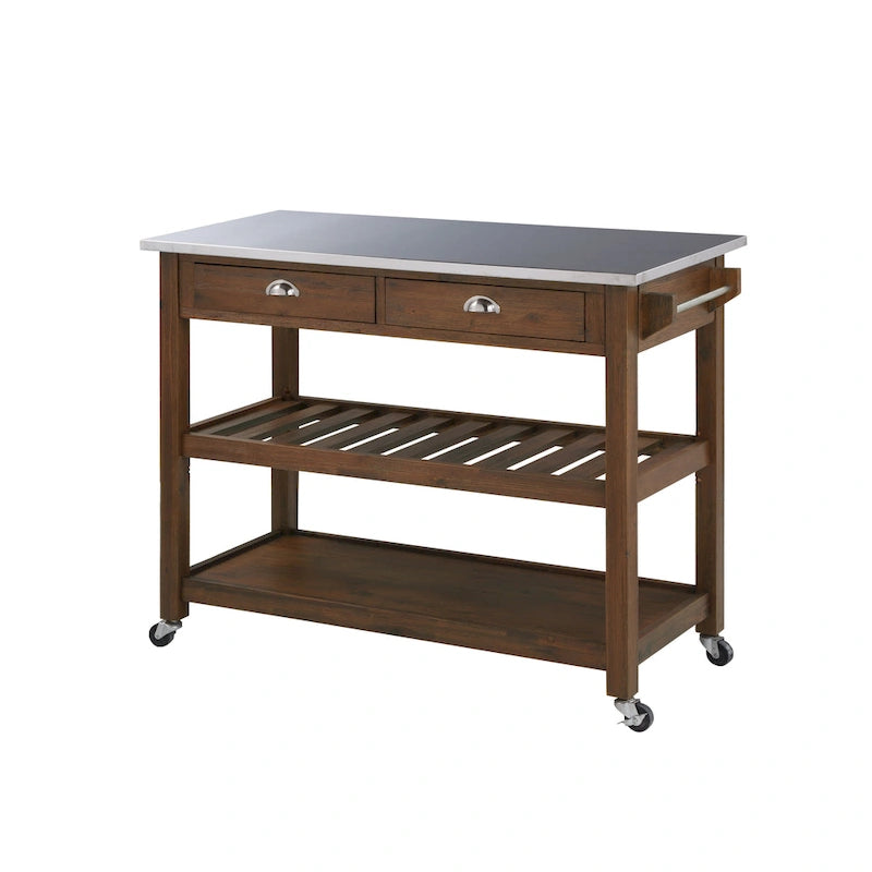 Firebranch Wire-brush Kitchen Cart