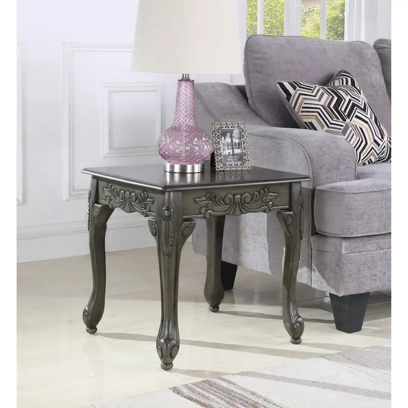 Traditional Ornate Detailing End Table