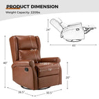 Baksoho Contemporary Faux Leather Swivel Nursery Chair with Metal Base by HULALA HOME