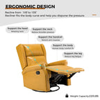 Baksoho Contemporary Faux Leather Swivel Nursery Chair with Metal Base by HULALA HOME