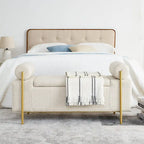 Upholstered Velvet Storage Bench