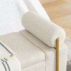 Upholstered Velvet Storage Bench