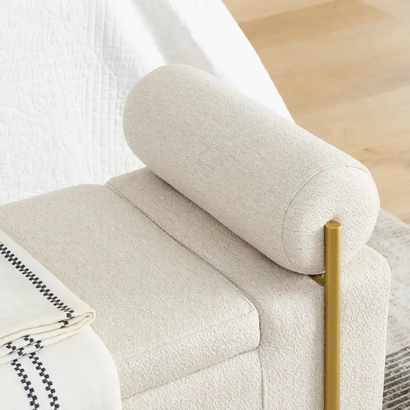 Upholstered Velvet Storage Bench