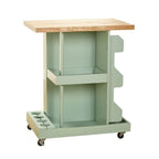 Simple Living Hampton Rolling Kitchen Cart with Wine Storage