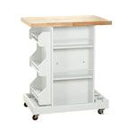Simple Living Hampton Rolling Kitchen Cart with Wine Storage