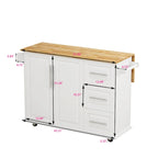 Kitchen Island Cart with 2 Door
