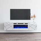 London WH-EF Electric Fireplace 63 TV Stand