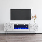 London WH-EF Electric Fireplace 63 TV Stand
