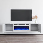 London WH-EF Electric Fireplace 63 TV Stand