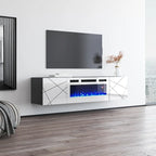 London WH-EF Electric Fireplace 63 TV Stand