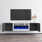 London WH-EF Electric Fireplace 63 TV Stand