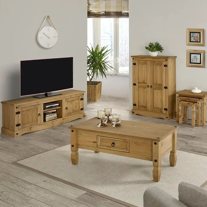 Wood TV Entertainment Stand Corona Collection