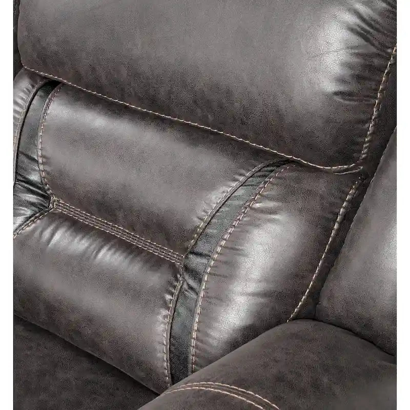 Roundhill Furniture Elkton Manual Motion Recliner, Dark Chestnut