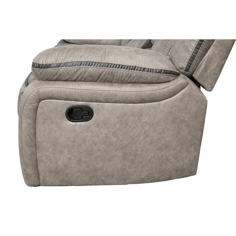 Roundhill Furniture Elkton Manual Motion Recliner, Dark Chestnut