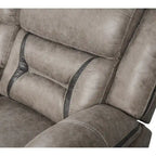 Roundhill Furniture Elkton Manual Motion Recliner, Dark Chestnut
