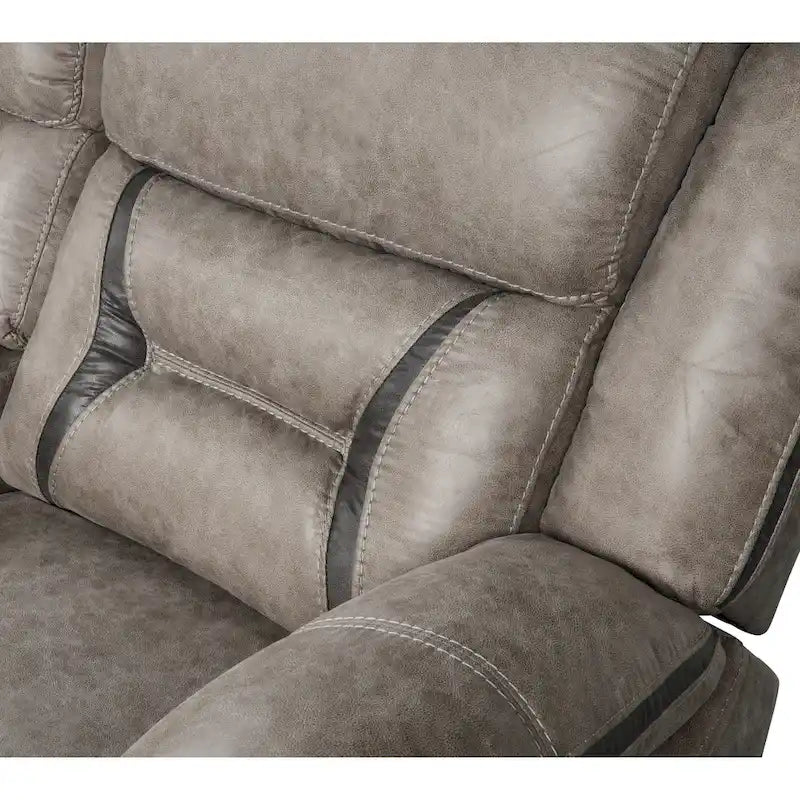 Roundhill Furniture Elkton Manual Motion Recliner, Dark Chestnut