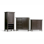 WYNDENHALL Halifax Solid Wood Transitional Low Storage Cabinet - 32w x 14d x 31 h
