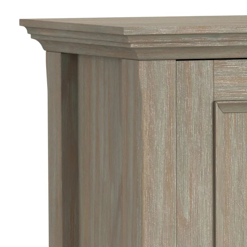 WYNDENHALL Halifax Solid Wood Transitional Low Storage Cabinet - 32w x 14d x 31 h
