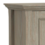WYNDENHALL Halifax Solid Wood Transitional Low Storage Cabinet - 32w x 14d x 31 h