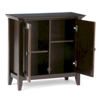 WYNDENHALL Halifax Solid Wood Transitional Low Storage Cabinet - 32w x 14d x 31 h