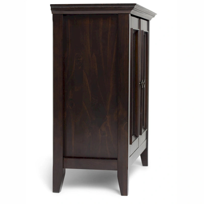 WYNDENHALL Halifax Solid Wood Transitional Low Storage Cabinet - 32w x 14d x 31 h