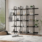 5 Tier Open Bookshelf, Vintage Industrial Style