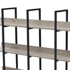 5 Tier Open Bookshelf, Vintage Industrial Style