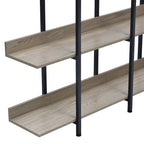 5 Tier Open Bookshelf, Vintage Industrial Style